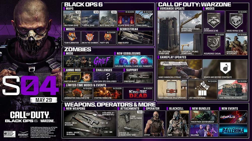Black Ops 6 s4 infographic
