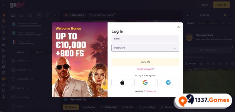 Registreer je bij een voetbal bookmaker zonder ID