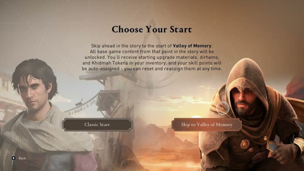 Assassin's Creed Mirage Valley of Memory Start