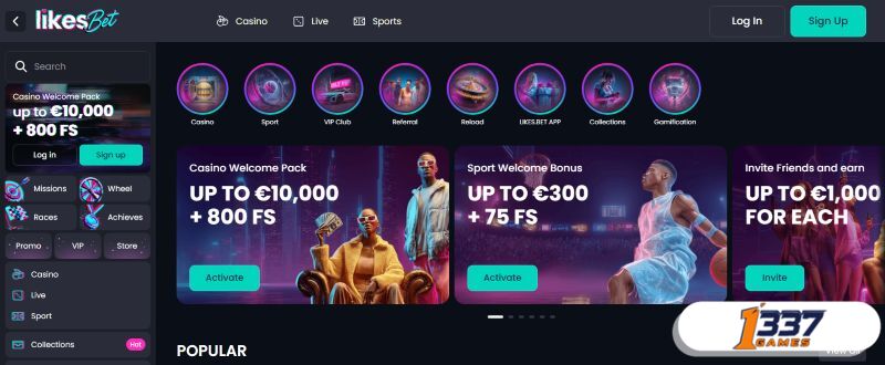 LikesBet Screenshot