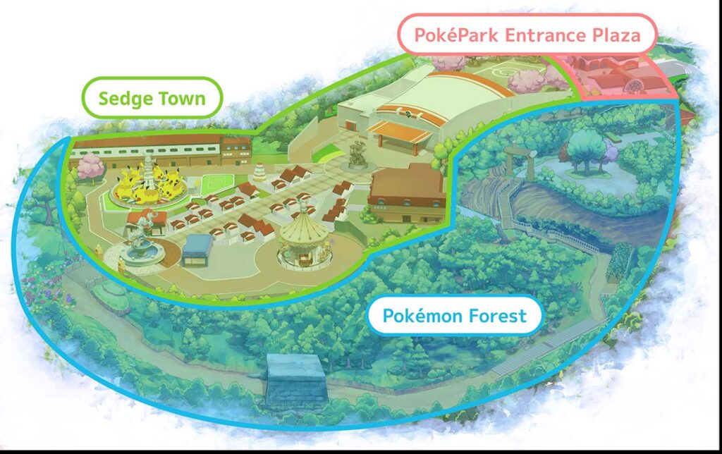 PokéPark Kanto Map
